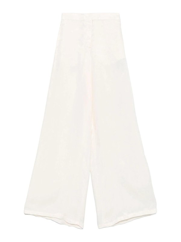 BLUMARINE: カジュアルトラウザー - カジュアルパンツ - ライトベージュ