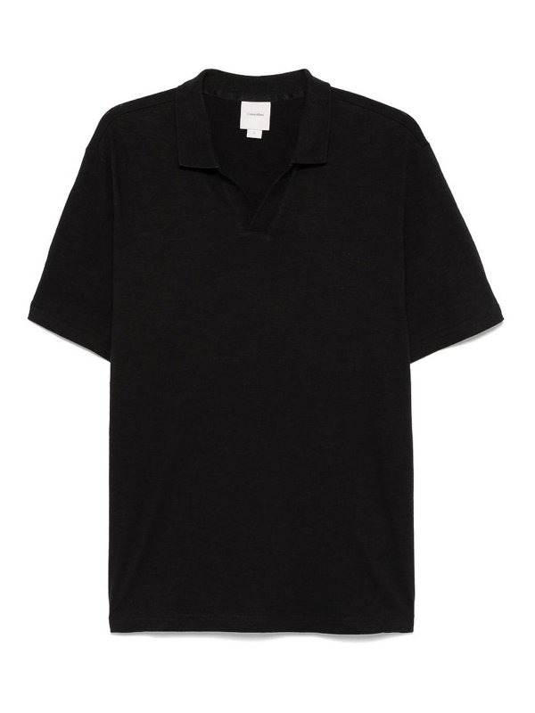 CALVIN KLEIN: Pull col rond - Pull Col Rond - Noir