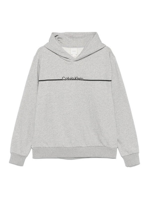 CALVIN KLEIN: スウェット＆セーター - スウェットシャツ/セーター - グレー