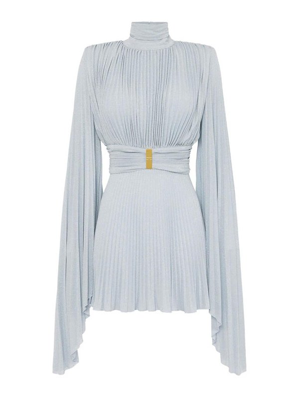 ELISABETTA FRANCHI: ニーレングスドレス - 膝丈ドレス - ブルー