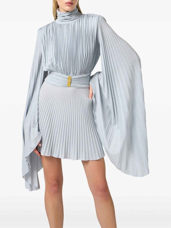 ELISABETTA FRANCHI buy online 膝丈ドレス - ブルー