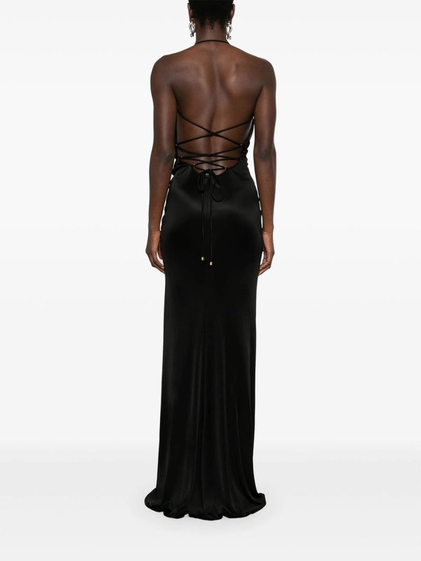 ELISABETTA FRANCHI: ニーレングスドレス online - 膝丈ドレス - 黒