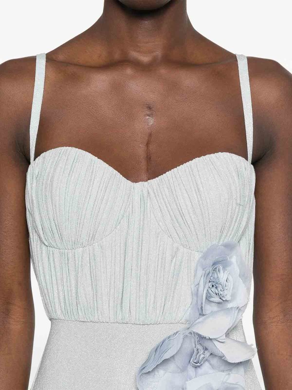 The Best Shops ELISABETTA FRANCHI: Knielange Kleider - Knielanges Kleid - Blau