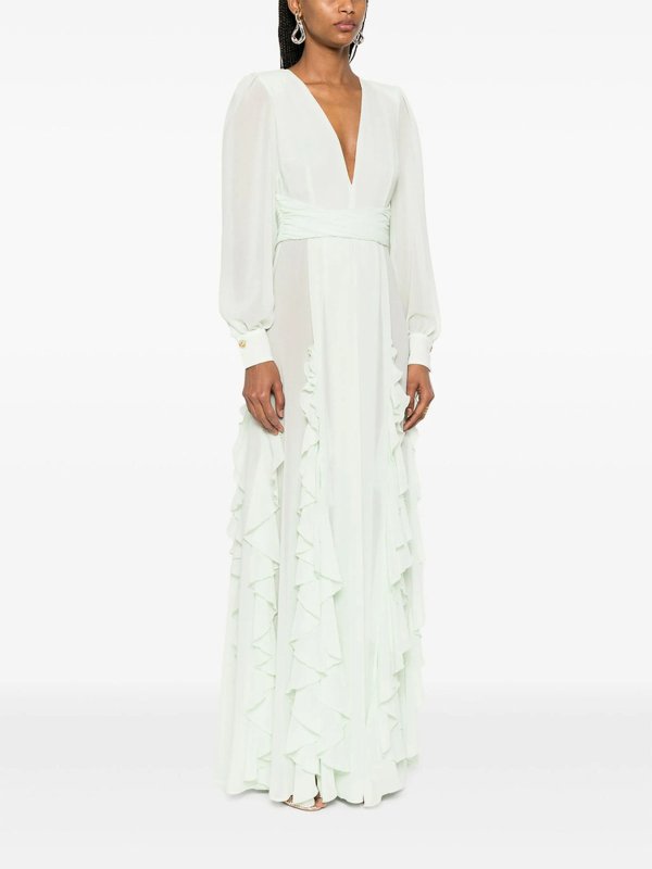 The Best Shops ELISABETTA FRANCHI: Vestidos media pierna - Vestido Midi - Verde