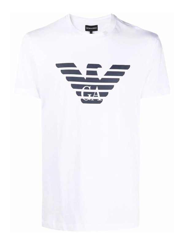 EMPORIO ARMANI: T-shirts - T-Shirt - Weiß