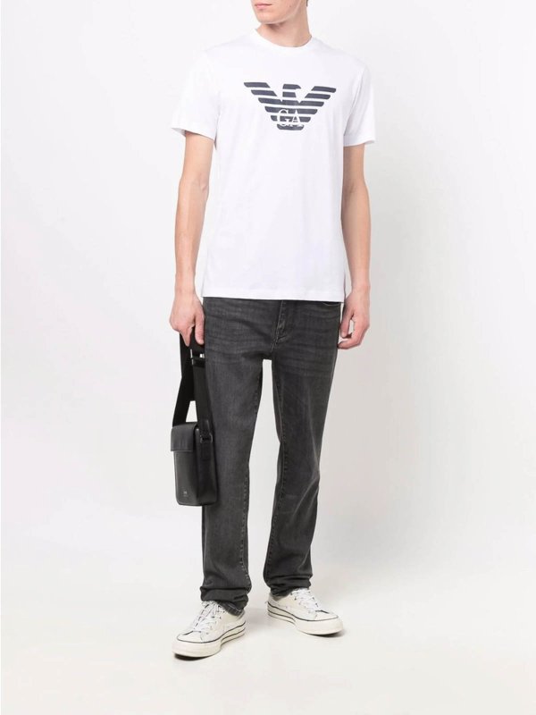 EMPORIO ARMANI: T-shirts online - T-Shirt - Weiß