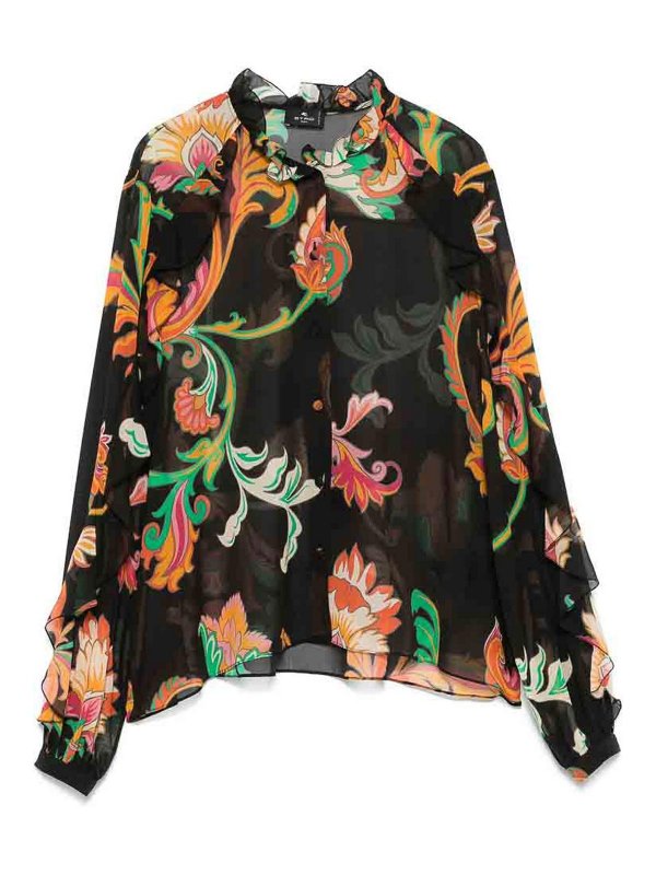 ETRO: シャツ - シャツ - 黒