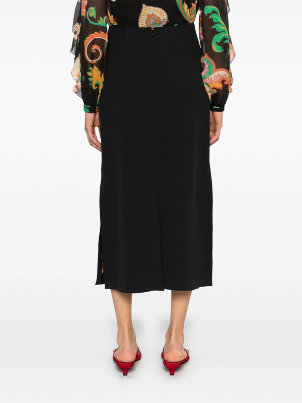 ETRO: ニーレングススカート＆ミディ丈 online - 膝丈/ミディスカート - 黒