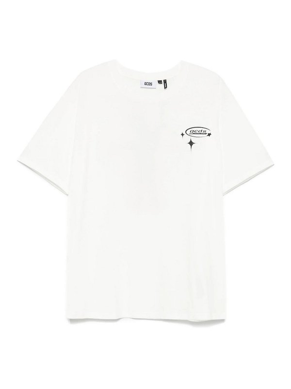GCDS: Tシャツ - Tシャツ - 白