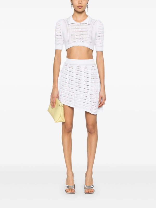 クルーネック - 白 shop online: GCDS