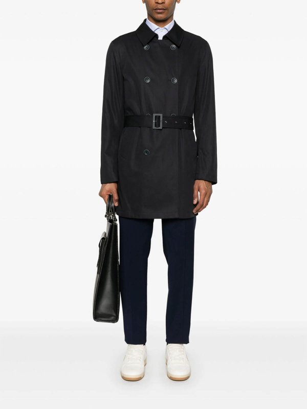 HERNO: knee length coats online - Rainwear