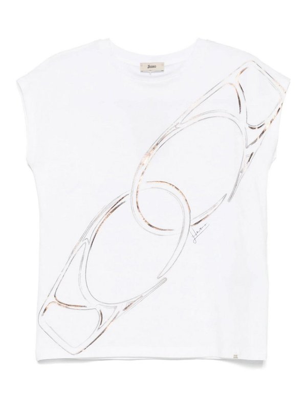 HERNO: T-shirts - T-Shirt - Weiß