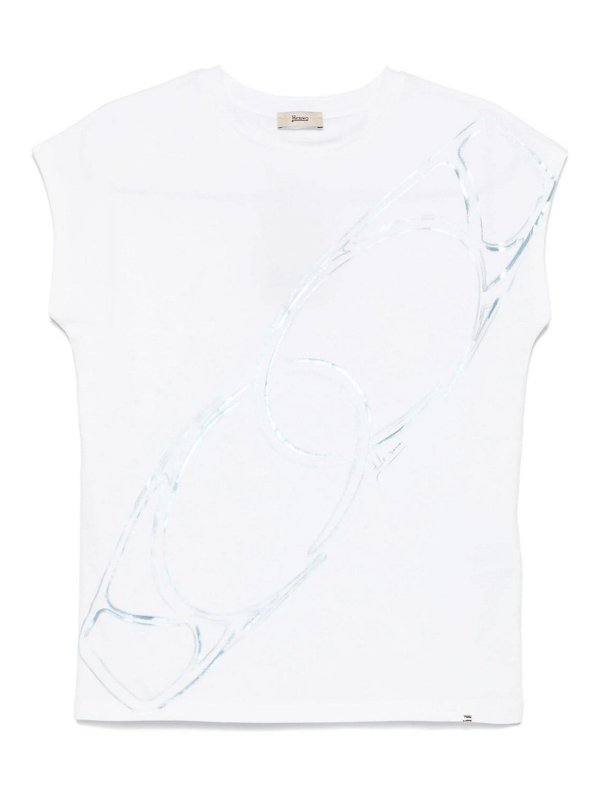 HERNO: T-shirts - T-Shirt - Weiß
