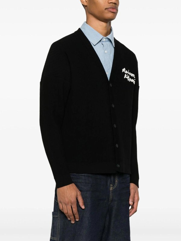 Rundhalspullover - Schwarz shop online: MAISON KITSUNÉ