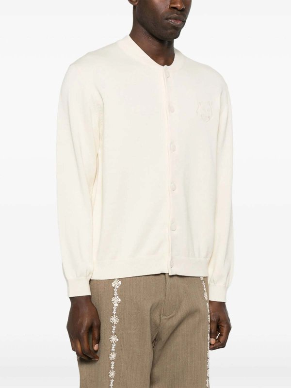 MAISON KITSUNÉ: Pull col rond online - Pull Col Rond - Beige