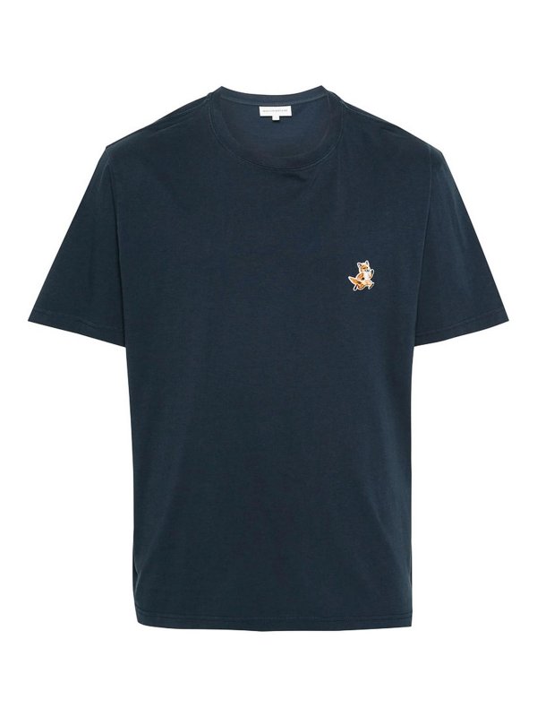MAISON KITSUNÉ: Tシャツ - Tシャツ - ブルー