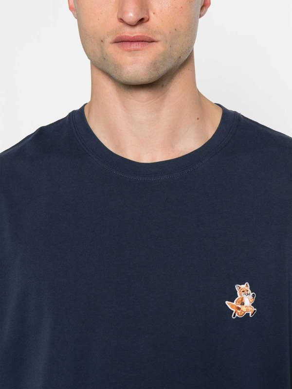 MAISON KITSUNÉ: Tシャツ online - Tシャツ - ブルー