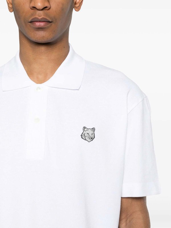 Rundhalspullover - Weiß shop online: MAISON KITSUNÉ