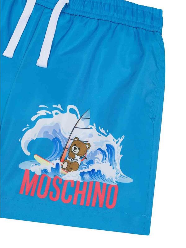 The Best Shops MOSCHINO: 水着 - スイムショーツ/スイムトランクス - ブルー