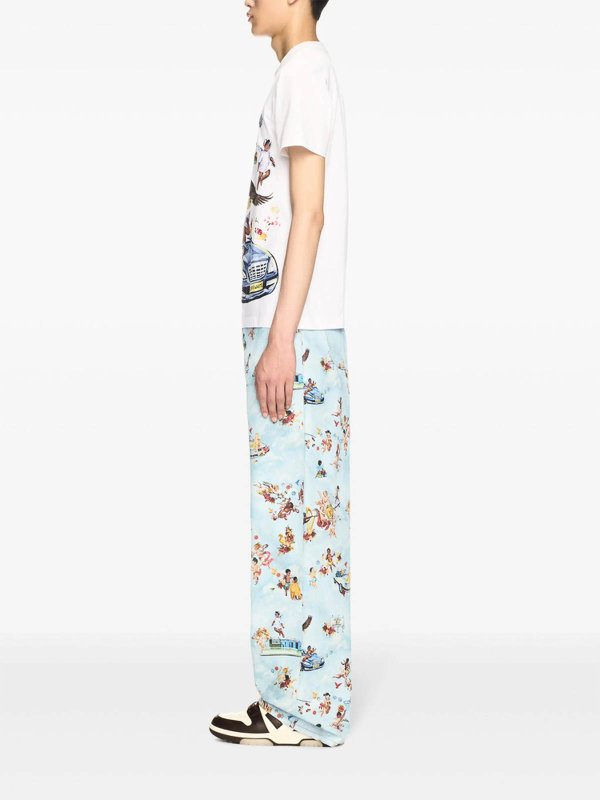 OFF-WHITE: jeans bootcut online - Jeans