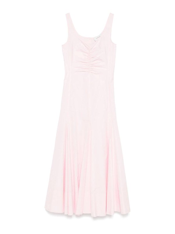 SPORTMAX: ニーレングスドレス - 膝丈ドレス - ヌードカラー