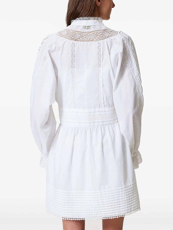 TWINSET: ニーレングスドレス online - 膝丈ドレス - 白