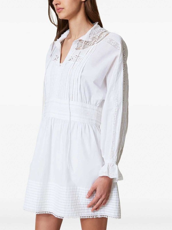 The Best Shops TWINSET: ニーレングスドレス - 膝丈ドレス - 白