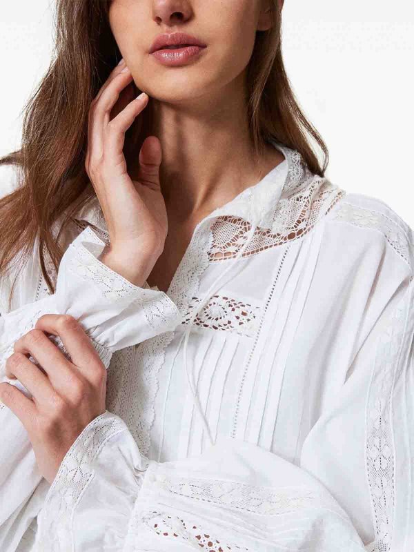 膝丈ドレス - 白 shop online: TWINSET