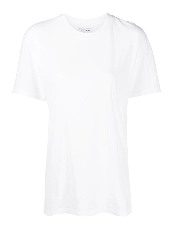 ANINE BING: T-shirts - T-Shirt - Weiß