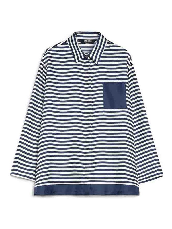 S MAX MARA: Hemden - Hemd - Blau