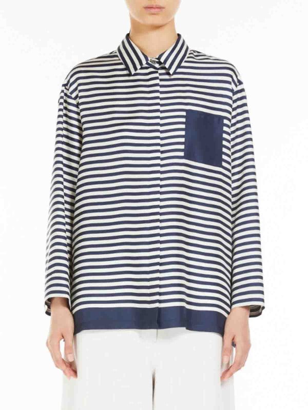 The Best Shops S MAX MARA: Hemden - Hemd - Blau