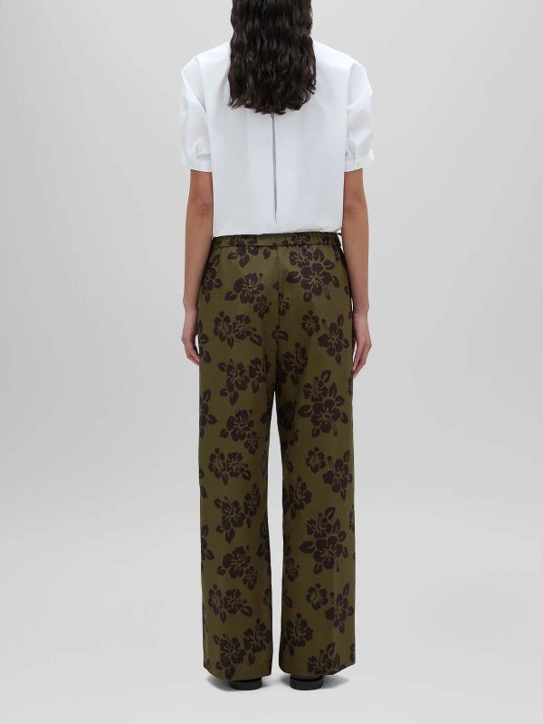 The Best Shops ASPESI: pantaloni shorts - Pantalone Hibiscus Verde