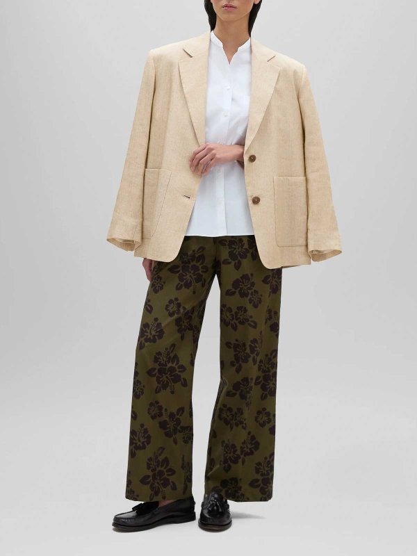 Pantalone Hibiscus Verde shop online: ASPESI