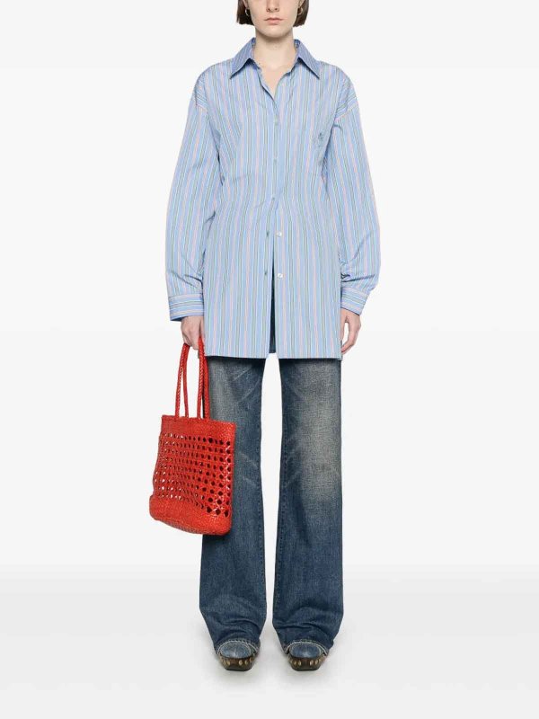 ETRO: camicie online - Camicia Righe Azzurro
