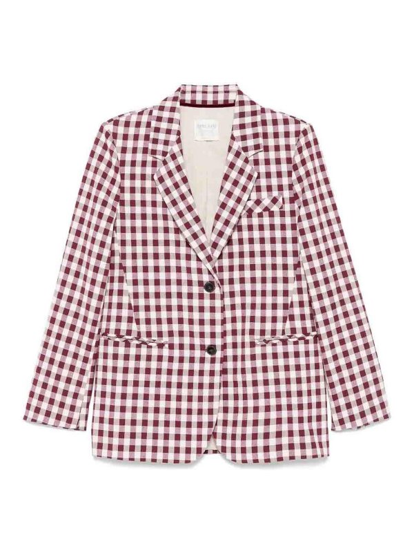 FORTE FORTE: blazers - Gingham Padre Jacket