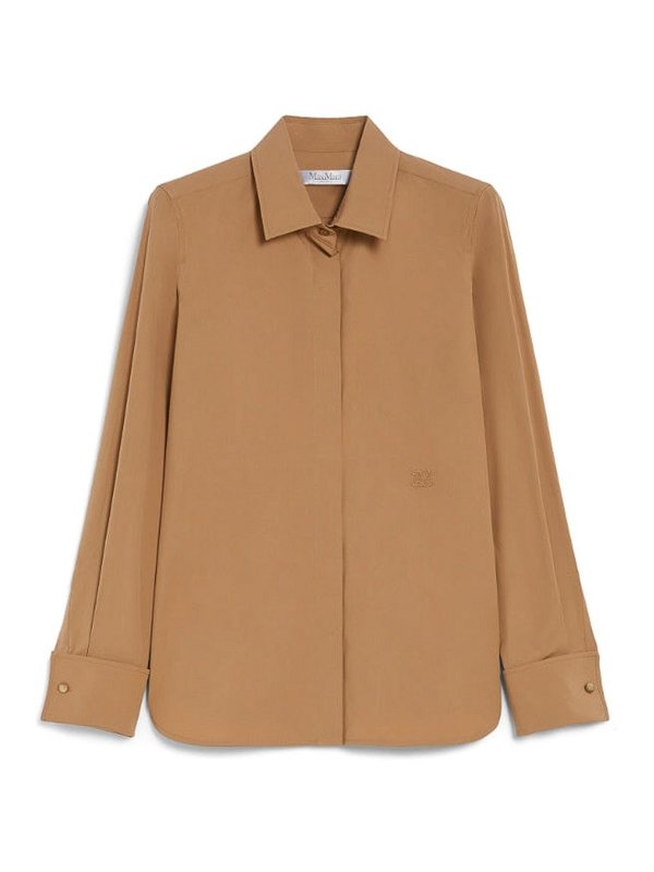 Max Mara: Hemden - Hemd - Beige