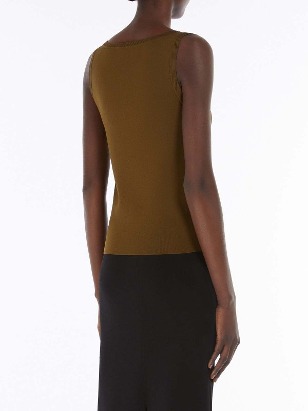 The Best Shops Max Mara: Tops und Tank Tops - Top - Braun