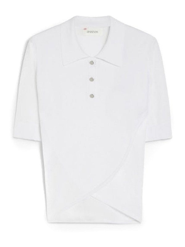 SPORTMAX: U-Boot-Ausschnitt - U-Boot-Pullover - Weiß