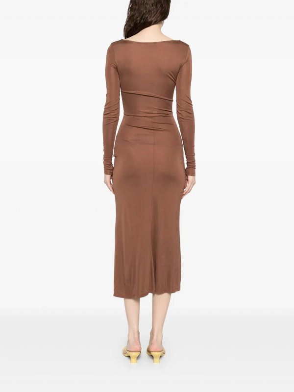 The Best Shops STAUD: knee length dresses - Draped midi dress