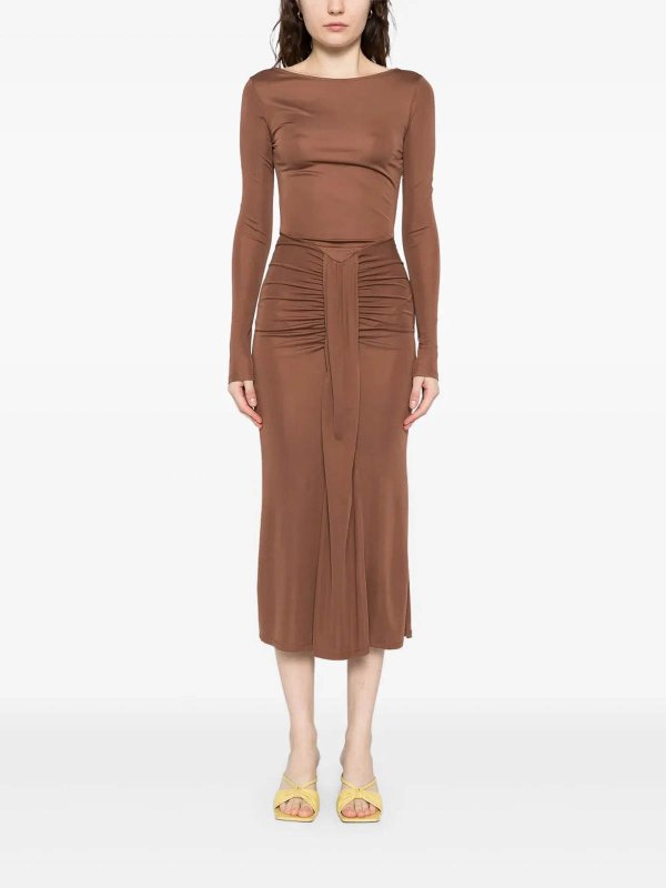 STAUD buy online Draped midi dress