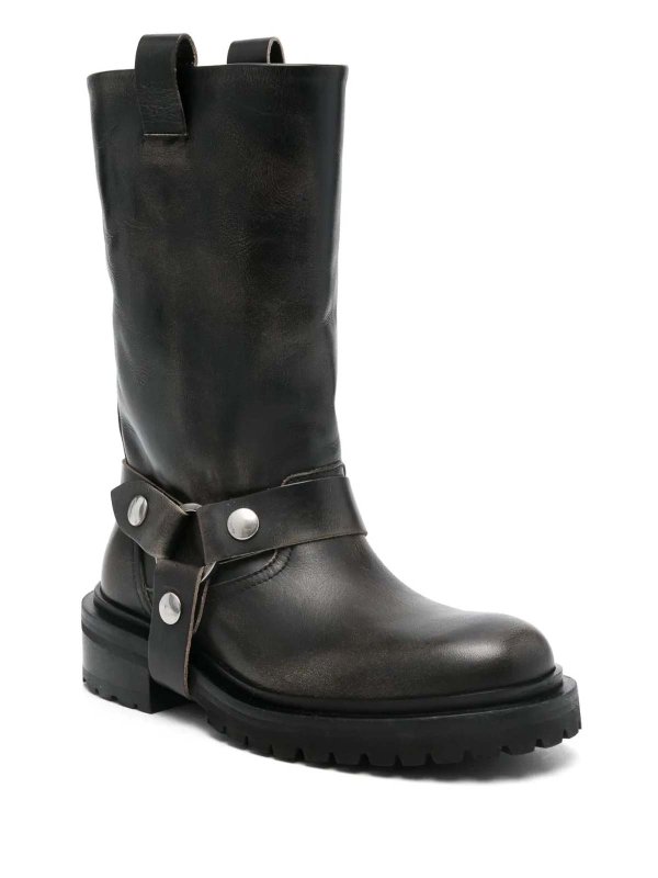 The Best Shops GOLDEN GOOSE: boots - Black biker boot