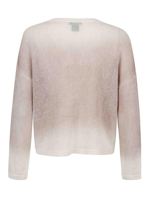 AVANT-TOI: Strickpullover mit Rundhalsausschnitt online - Rundhalspullover - Beige