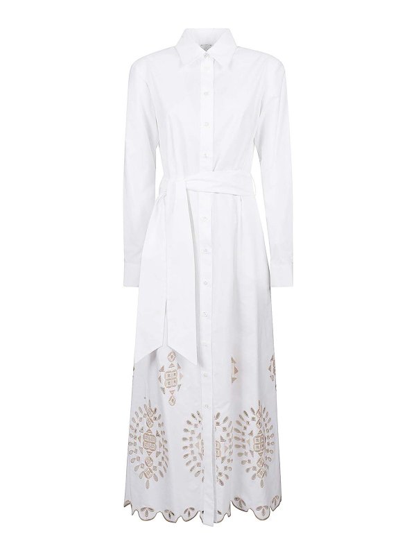 ELEVENTY: ニーレングスドレス - 膝丈ドレス - 白