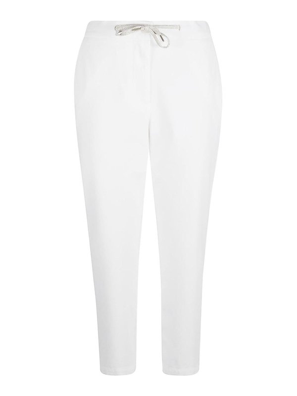 ELEVENTY: Hosen Shorts - Shorts - Weiß