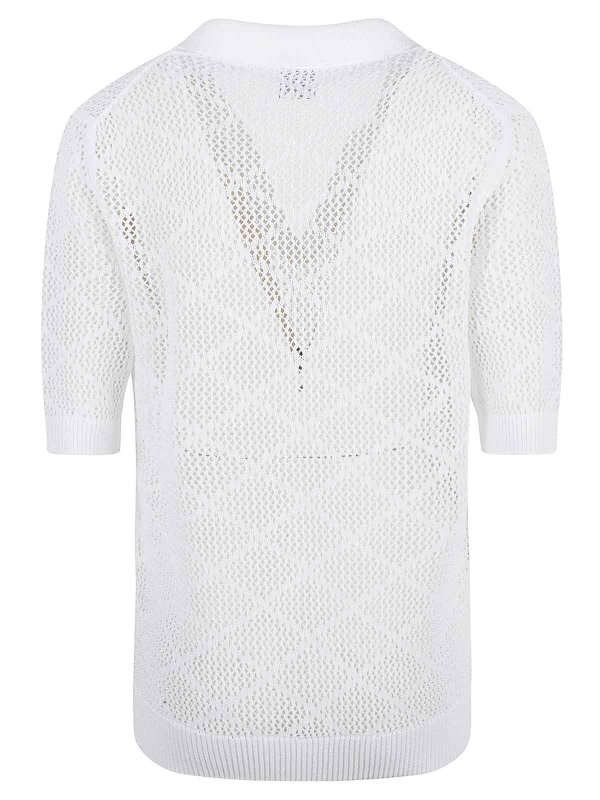 The Best Shops ELEVENTY: U-Boot-Ausschnitt - U-Boot-Pullover - Weiß