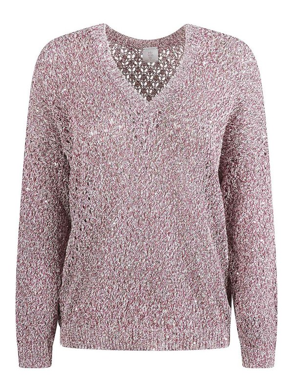 ELEVENTY: Col bateau - Pull Col Bateau - Couleur Chair