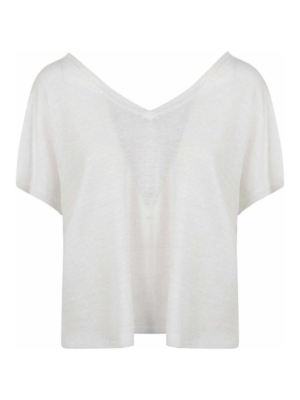 Kangra Cashmere: ボートネック - ボートネック - 白