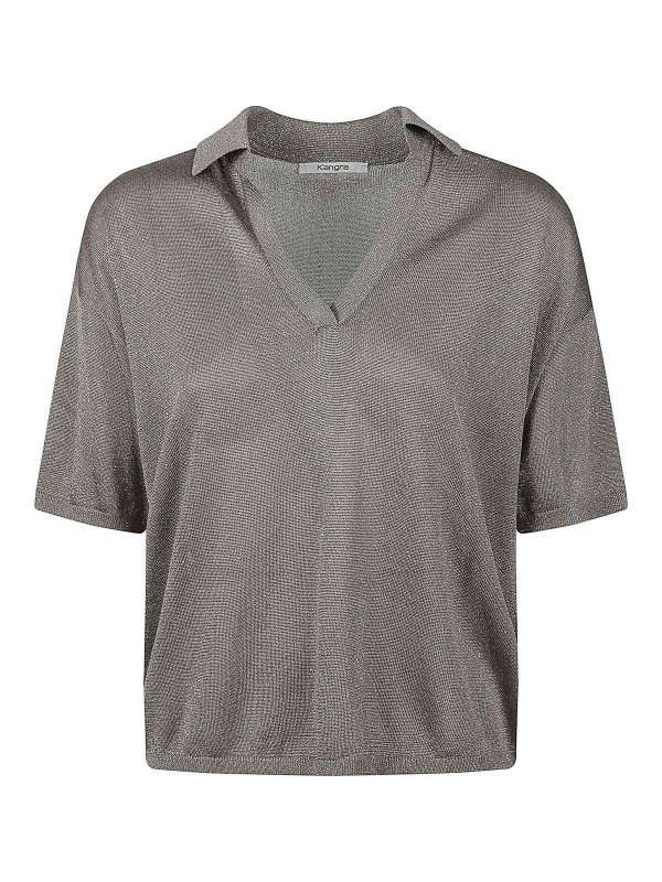 Kangra Cashmere: ボートネック - ボートネック - グレー