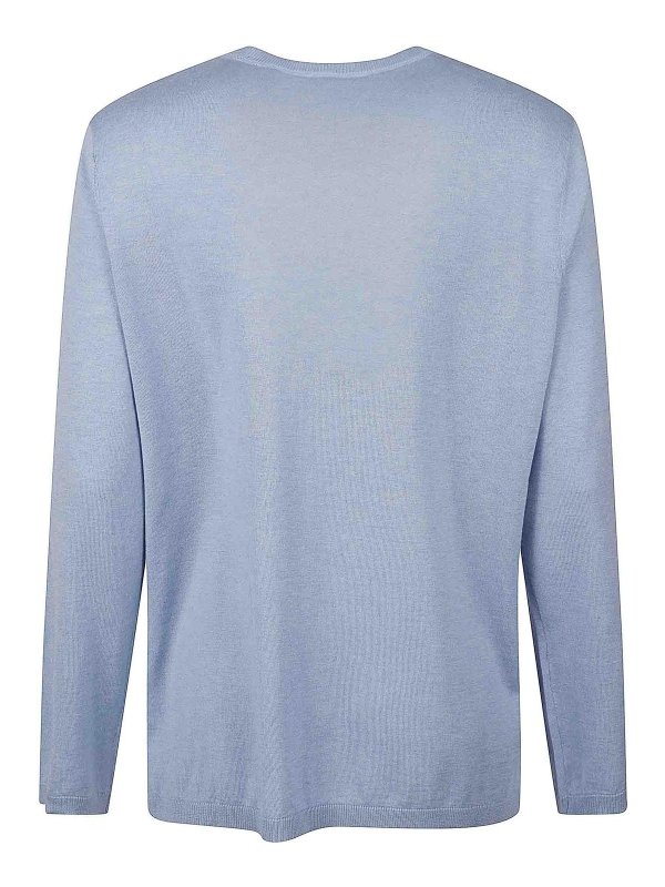 Kangra Cashmere: ボートネック online - ボートネック - ライトブルー