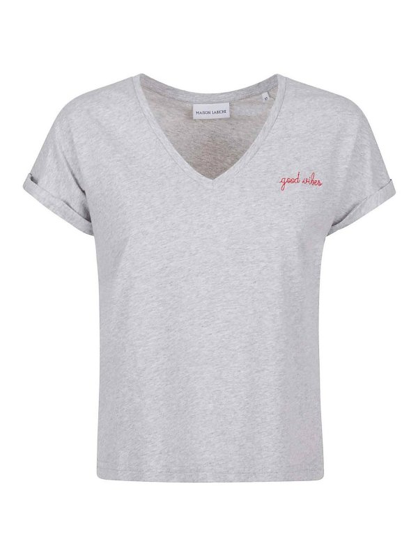 MAISON LABICHE: Camisetas - Camiseta - Gris